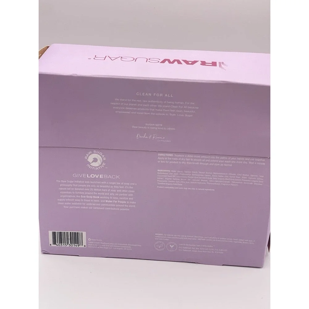 Raw Sugar Raw Refresh 2 Piece Not So Dry Shampoo Hair Care Gift Set‎